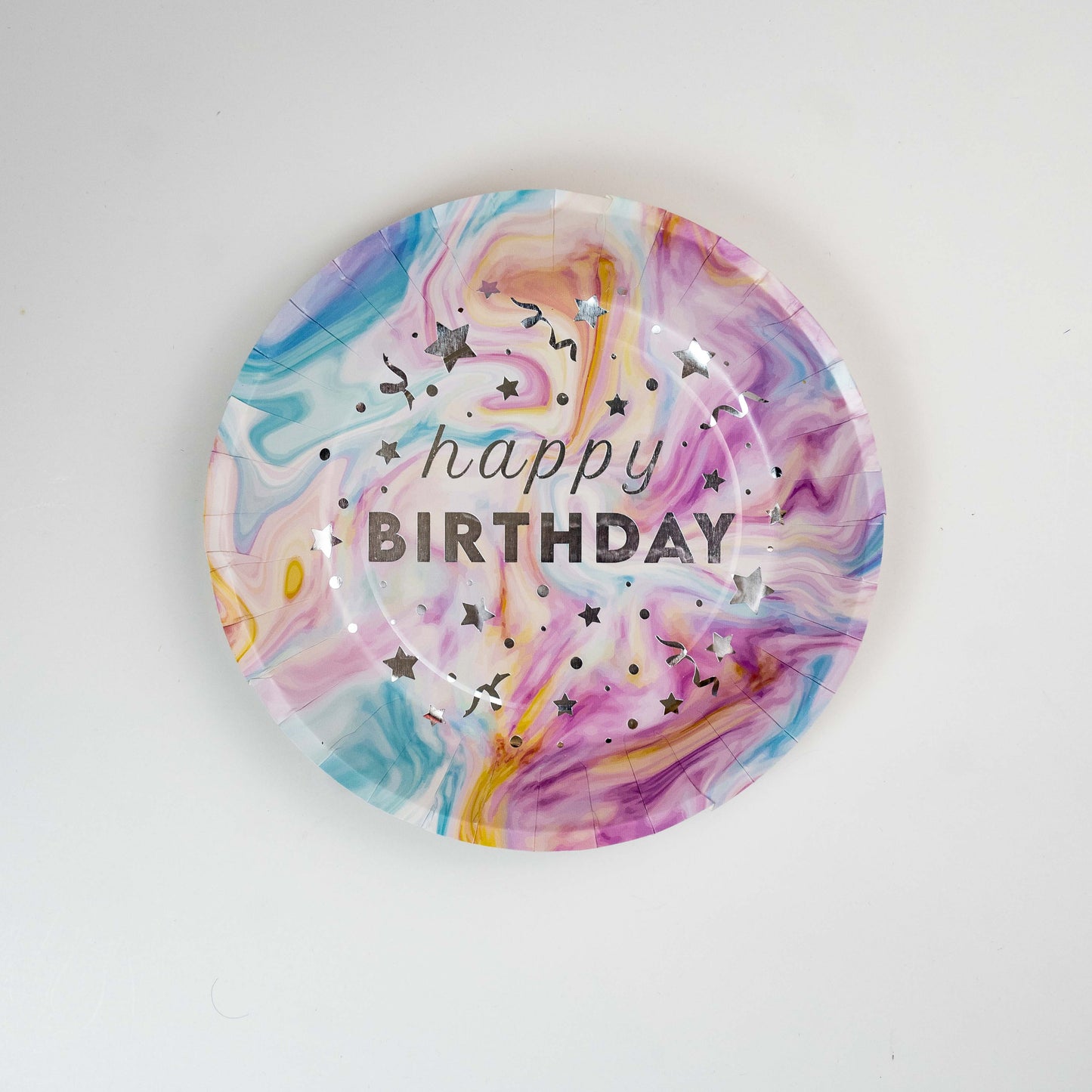 SPARKLE TIE DYE PARTY PLATE - LARGE