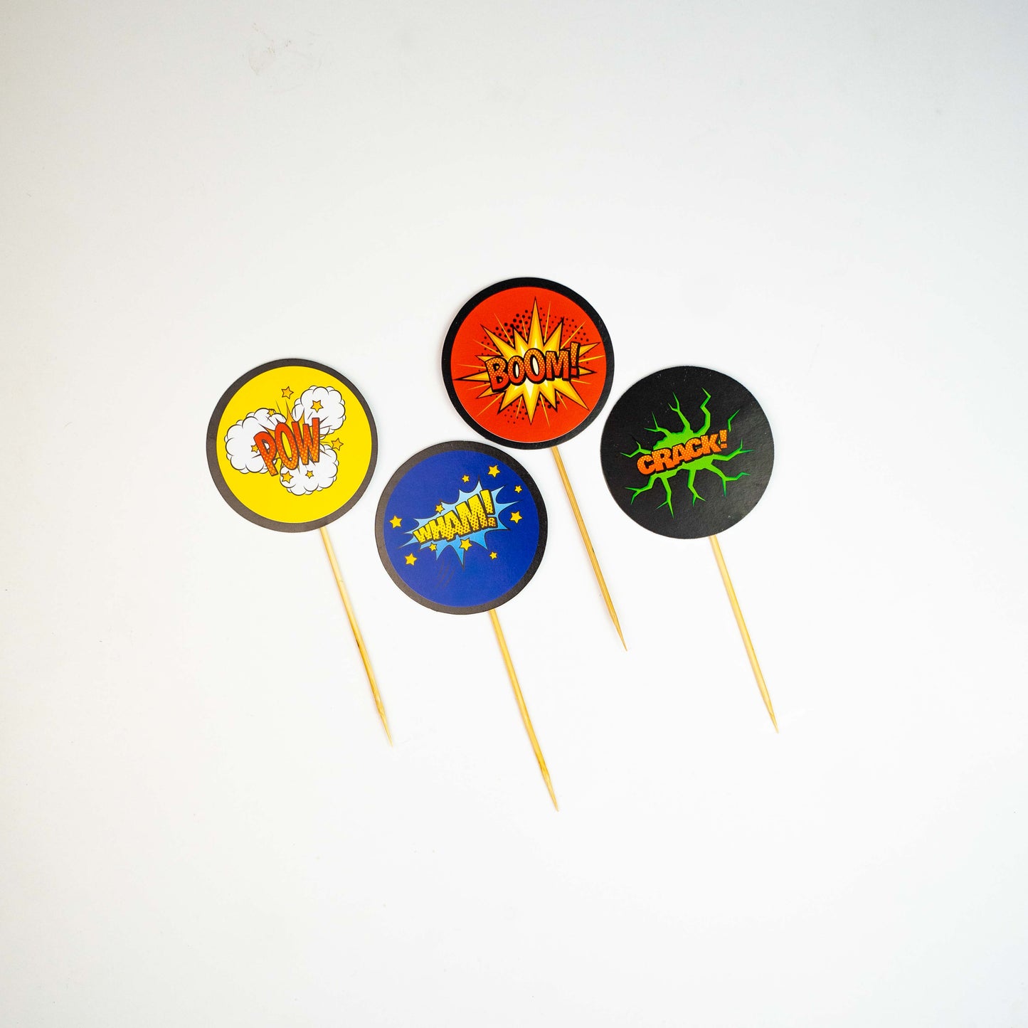 Super Heroes Party Food Toppers