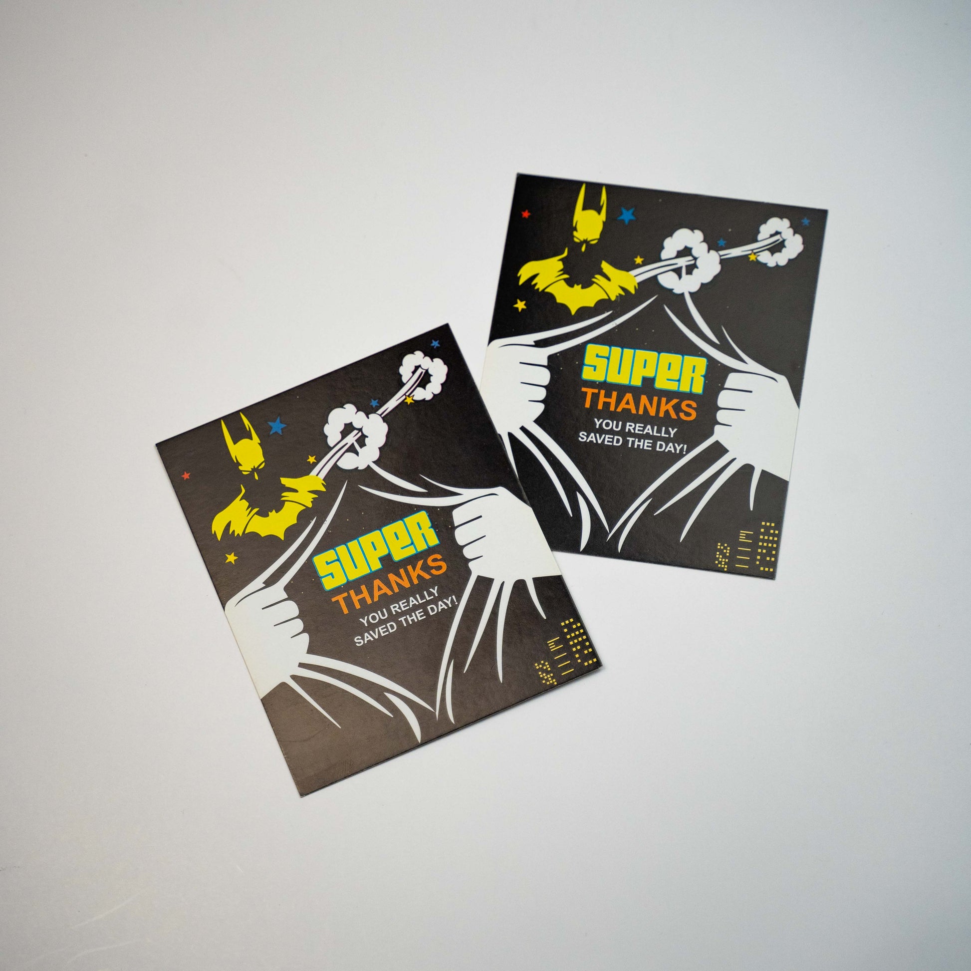 Super Heroes Party Thank You Cards